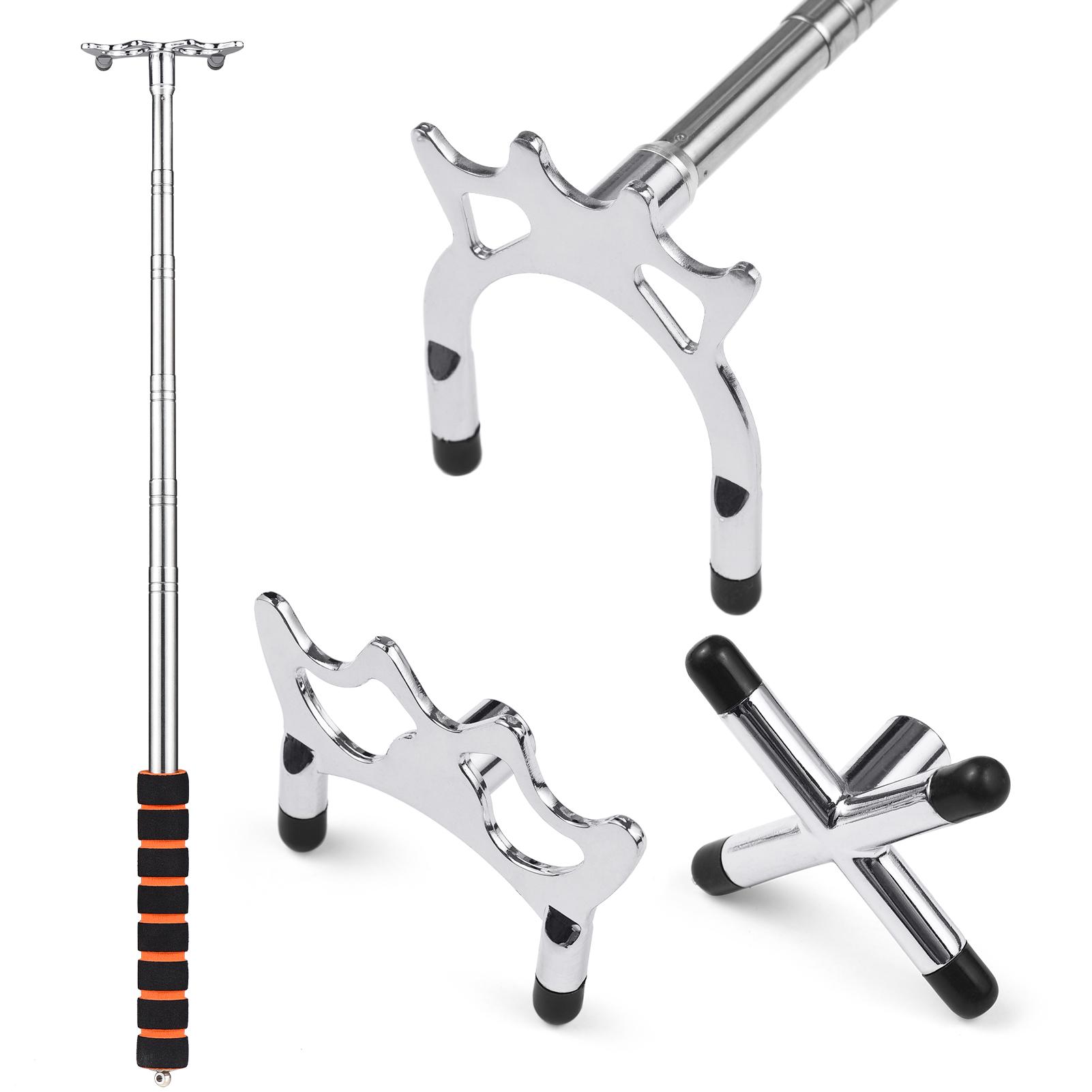 Выдвижной бильярдный кий, мостовой кий, бильярдный кий, бильярдный мостик с 3 съемными латунными пластинами серебряный